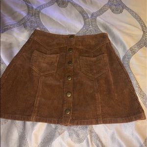 Brown Kendall+ Kylie skirt